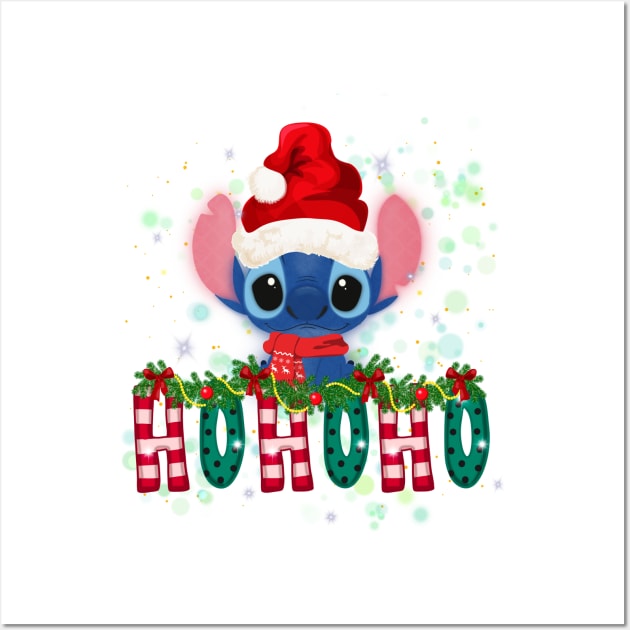 Ho ho ho Christmas stitch, holiday, Merry Christmas Wall Art by GerganaR